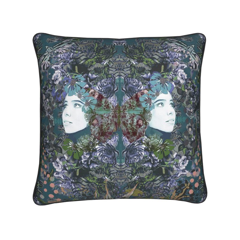 Cushions.  Emelia Bloom Teal