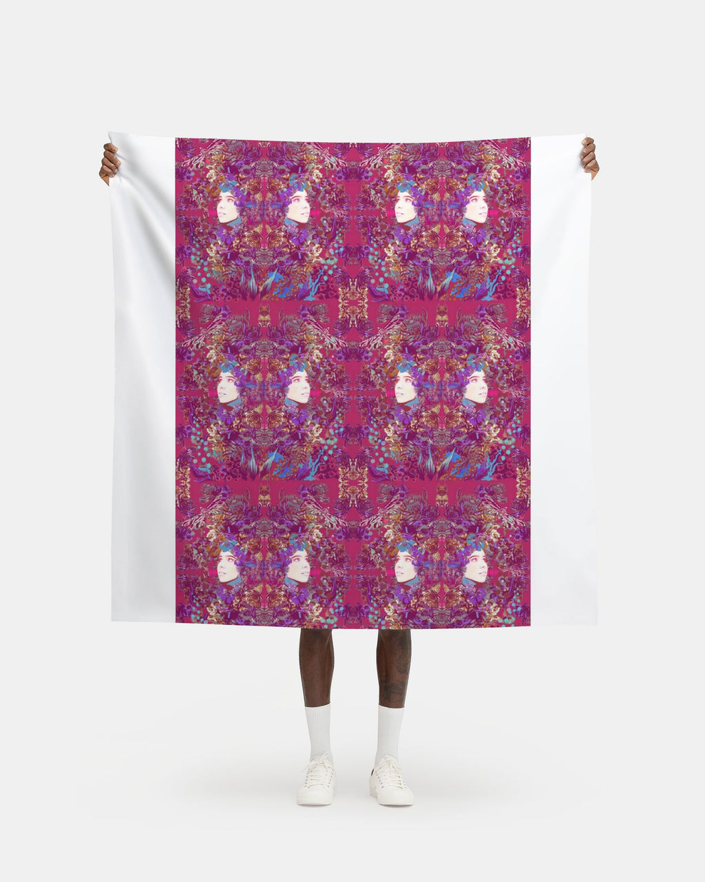 Fabric Printing.  Emelia Bloom Pink