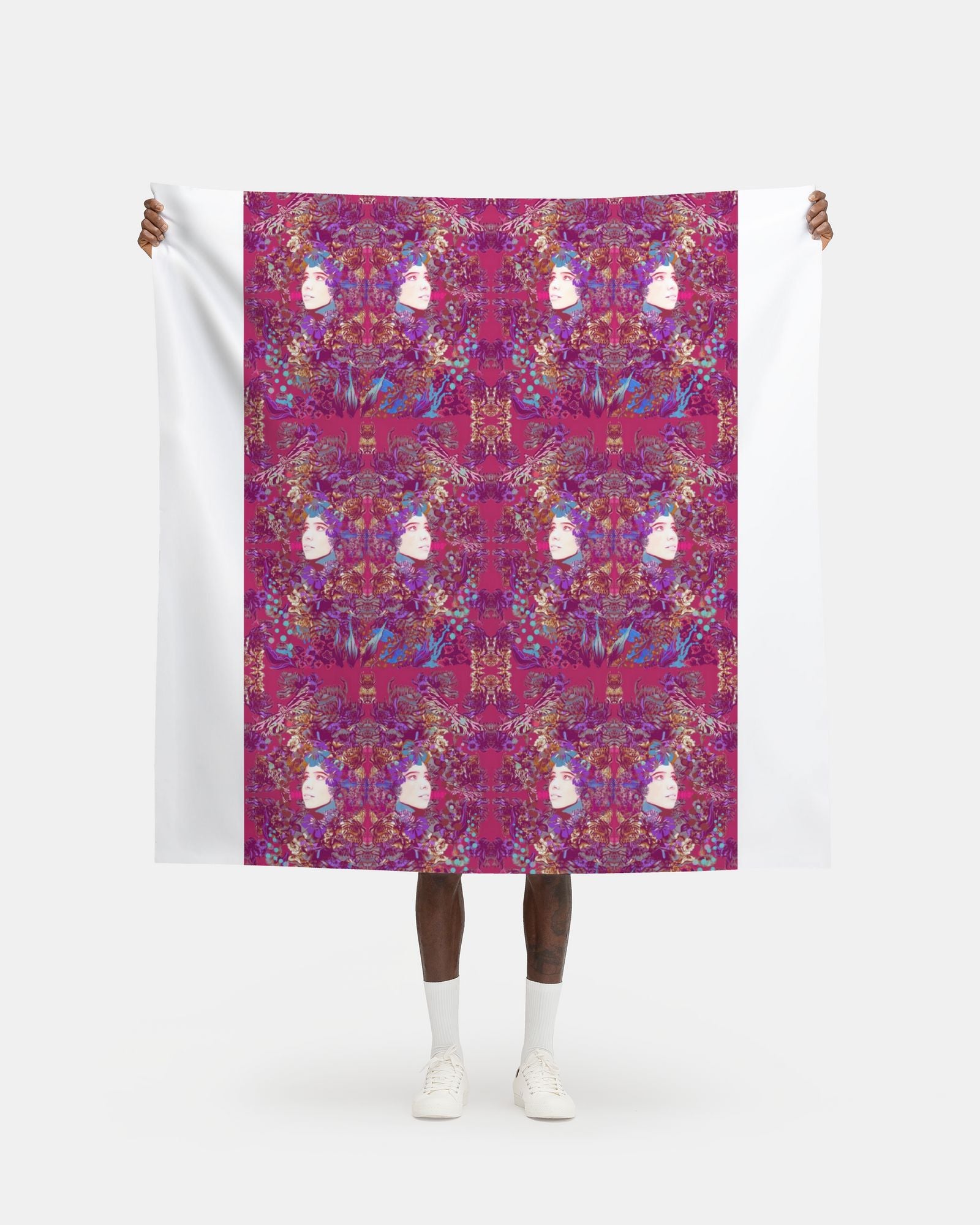 Fabric Printing.  Emelia Bloom Pink