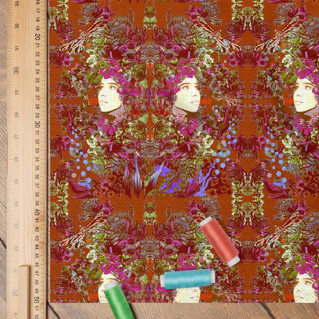 Fabric Printing.  Emelia Bloom Fire