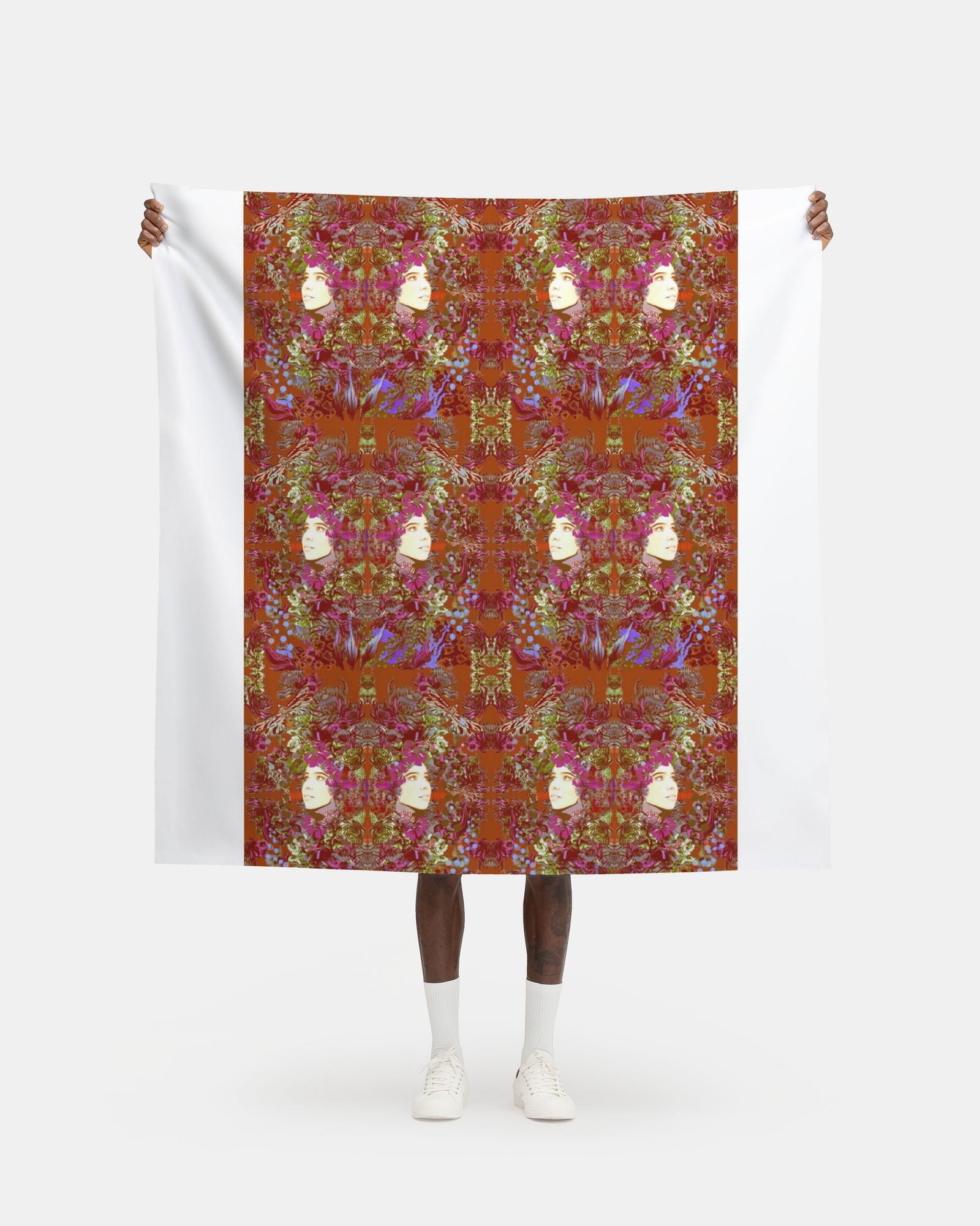 Fabric Printing.  Emelia Bloom Fire