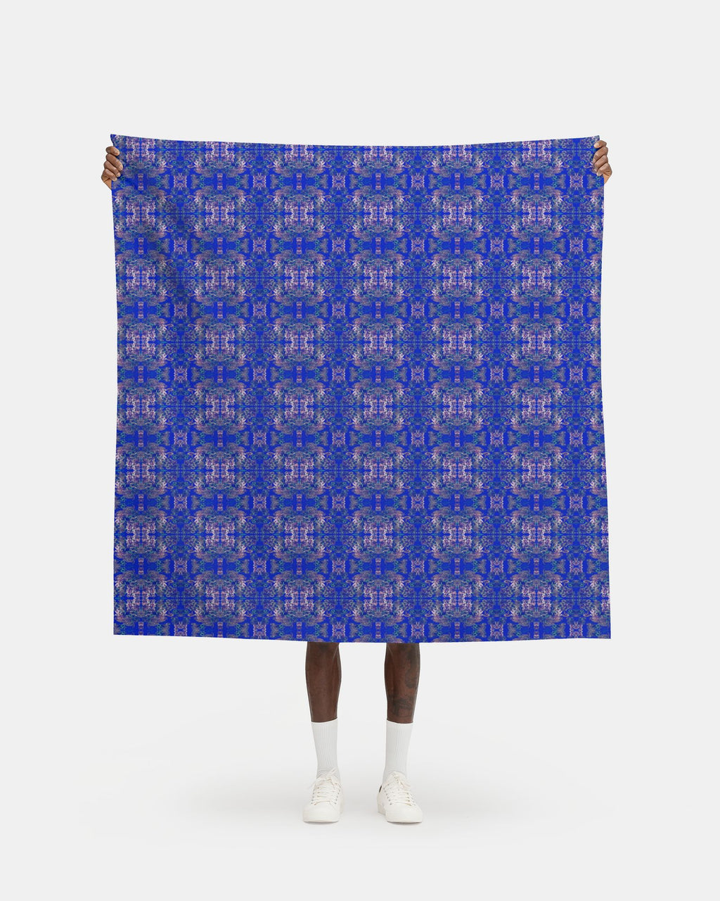 Repeat Pattern Fabric. Ophelia Electric Blue