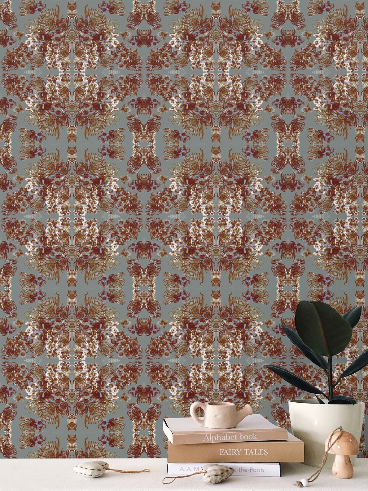 Repeat Pattern Wallpaper. Ophelia Moss