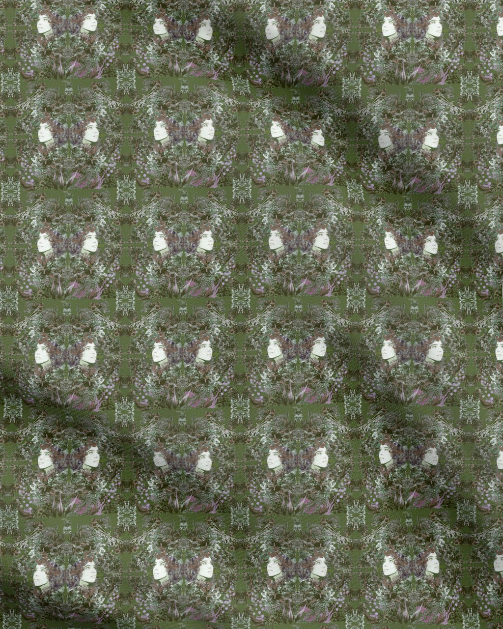 Repeat Pattern Fabric.   Emelia Bloom Fern