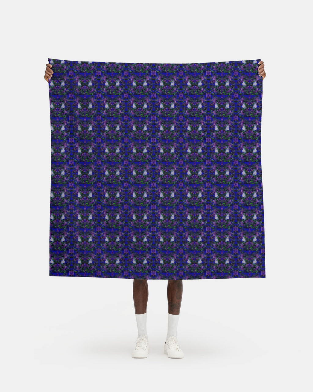 Repeat Pattern Fabric.   Emelia Bloom Sapphire