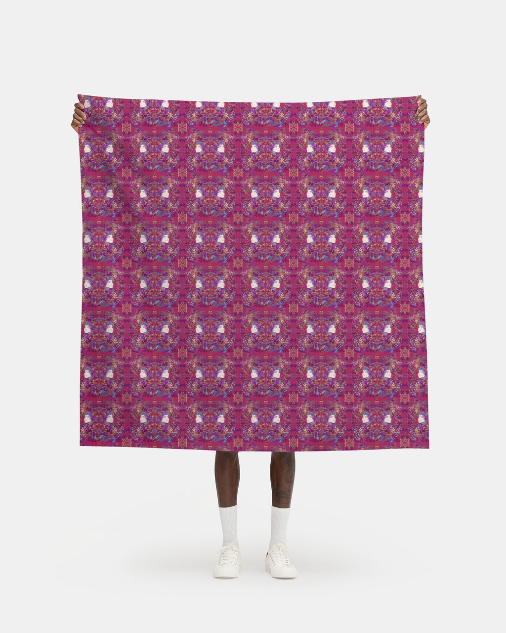 Repeat Pattern Fabric.  Emelia Bloom Pink