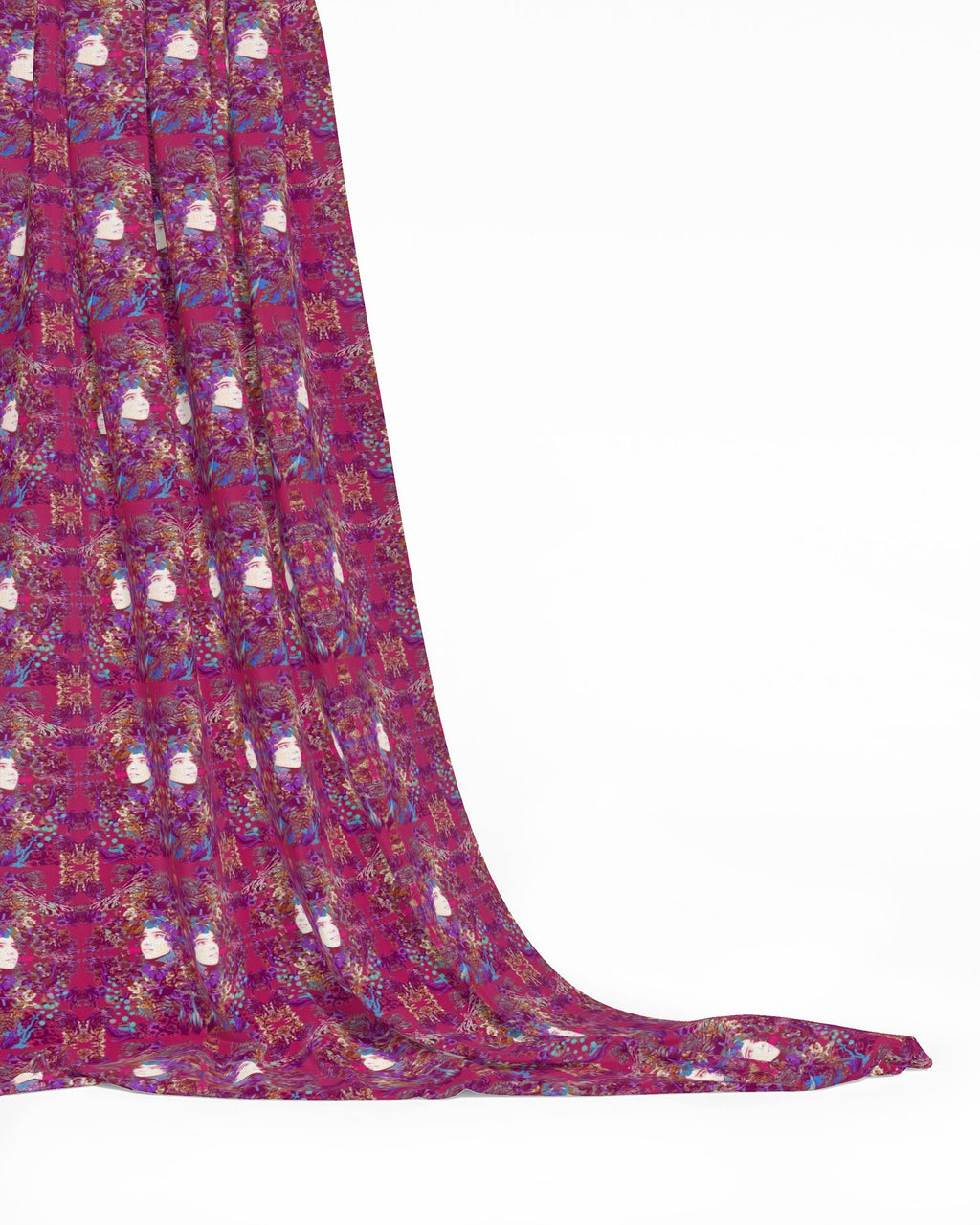 Repeat Pattern Fabric.  Emelia Bloom Pink