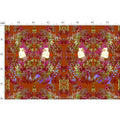 Repeat Pattern Fabric. Emelia Bloom Fire