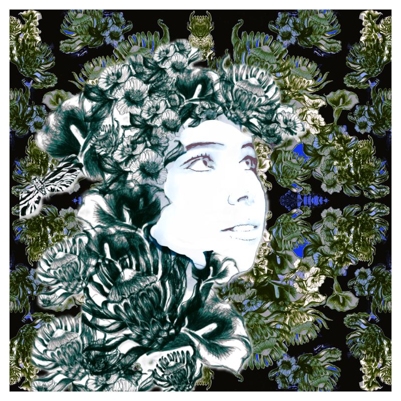 42cm x 42cm Sized Art Prints Emelia Noir